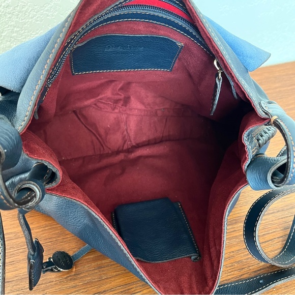 Dooney & Bourke Montecatini Braided Saddle Bag Crossbody in Navy - D&B Italia - Picture 11 of 16